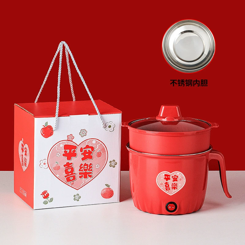 Электрическая кастрюля Wengkai, практичный небольшой подарочный набор, электрическая пароварка, кастрюля с антипригарным покрытием, электрическая кастрюля, бытовая маленькая электрическая кастрюля для клиентов