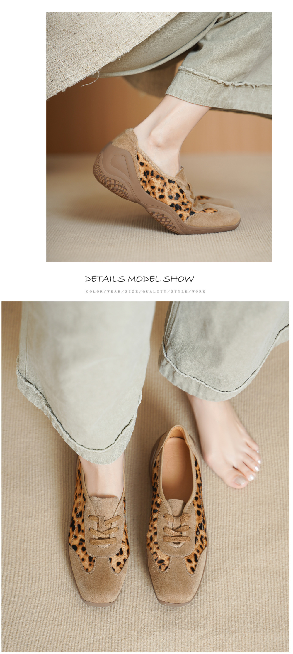 Giày sneaker nữ đế dày phối màu dây buộc phong cách Đức Huấn — đen chi tiết 6
