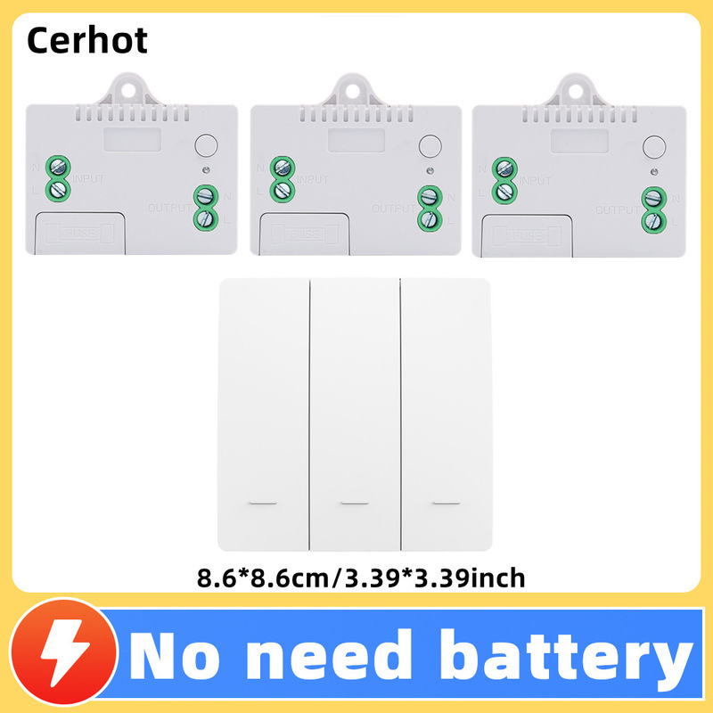 配線不要、電池不要、防水、自動電力スイッチ、ロッカータイプ家庭用ワイヤレスカジュアルリモコンスイッチ|undefined