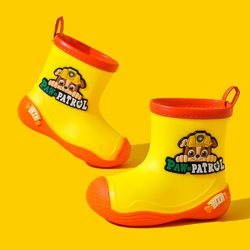 Botas de lluvia para bebés, zapatos de lluvia de moda para niños, zapatos de agua antideslizantes para niños pequeños, zapatos de agua ultra impermeables