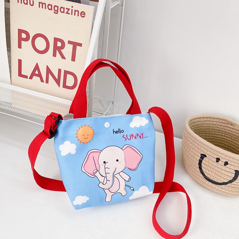 Bolsos para niños al por mayor Bolsos de hombro de moda coreana para niños Bolsos de mensajero para niños de lona de dibujos animados Bolsos de mano