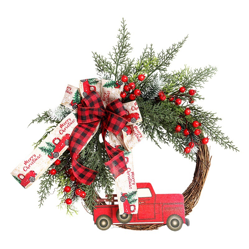 Navidad guirnalda puerta decoración otoño cosecha Garland puerta colgando cosecha Garland coche casa ventana decoración transfronteriza