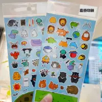 Детские наклейки, печать этикеток с героями мультфильмов, индивидуальный прозрачный логотип, уплотнительная наклейка, хрустальная этикетка, УФ-наклейка на бутылку, малая партия