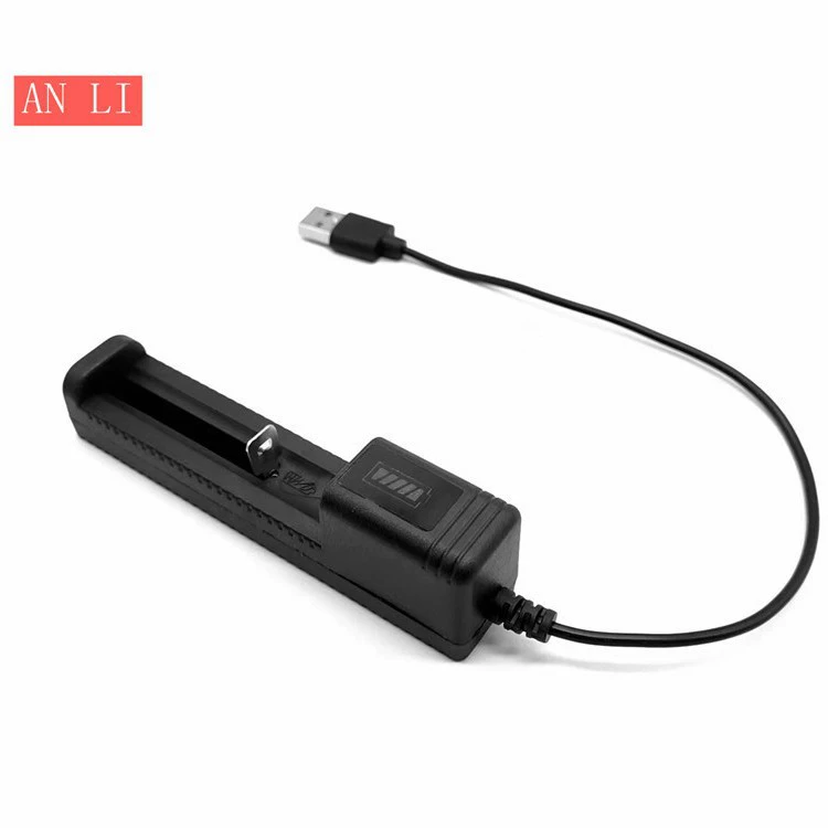 18650USB литиевая батарея интеллектуальное Универсальное зарядное устройство 3,7 V с одной зарядкой 16340 14500 26650 Универсальный