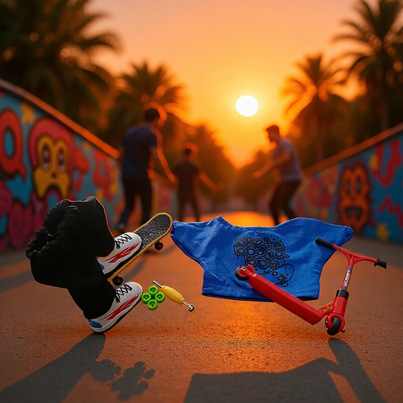 Fingertip scooter alloy toy finger toy set mini pedal children's creative desktop toy wholesale