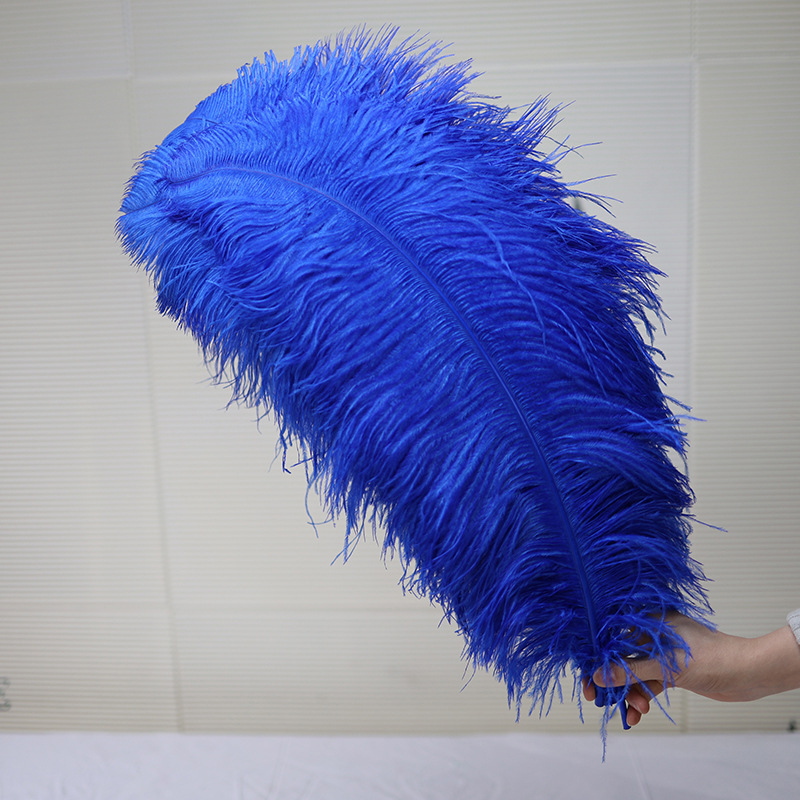 15 - 75cm al por mayor plumas de avestruz azul precioso boda de avestruz decoración de cabello guía de la mesa adornos de flores accesorios de fiesta