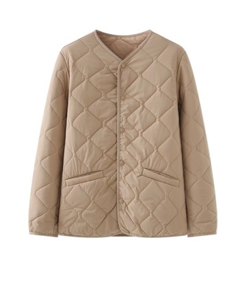 2023 New Short Trendy Fashion Quilted Korean Version Autumn and Winter Solid Color down Cotton Jacket