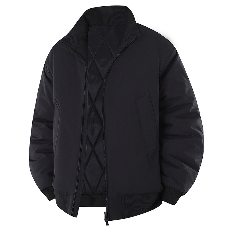 Chaqueta de Aviador Acolchada para Hombre de Poliéster Térmico para Uso Diario e Invierno