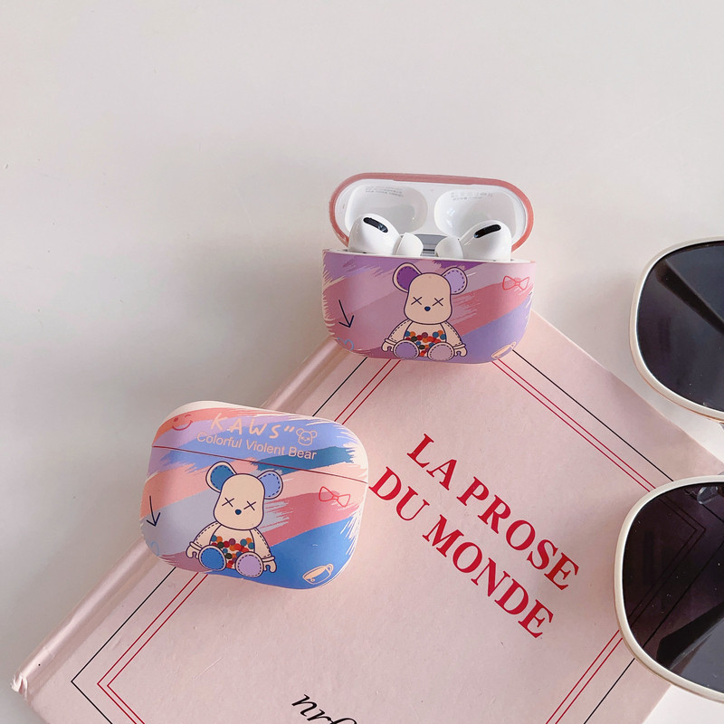 Customized Water Stickers for AirPods Headphone Cases, Airpodspro2 Cases, Pro Second and Third Generation Violent Bear Design