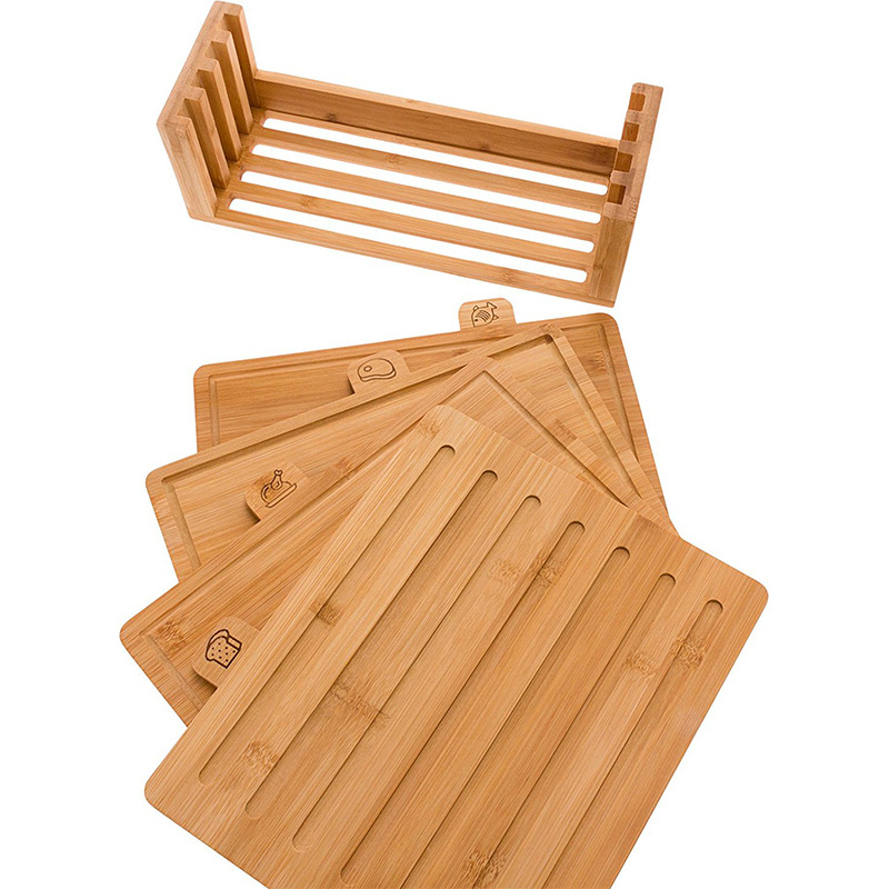 Clasificación de cocina tabla de cortar utensilios de cocina de bambú tabla de cortar clasificación portátil tabla de cortar fábrica
