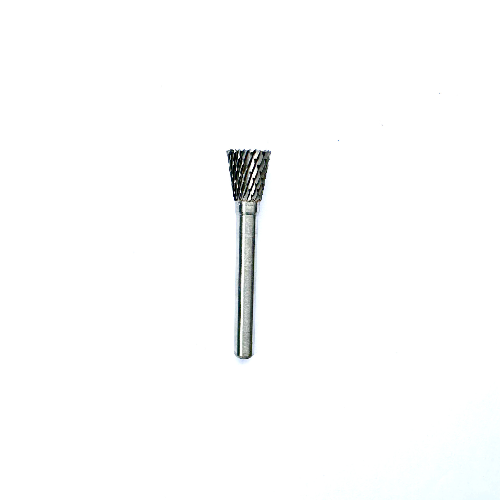 Acero de tungsteno duro molienda cabeza N1213 diámetro 12mm aleación archivo rotatorio 6mm vástago invertido cono tungsteno acero fresa