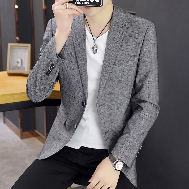 Men's spring trend casual thin classic suit jacket