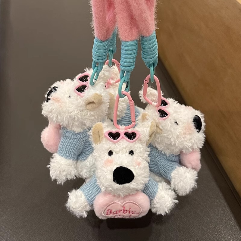 かわいいウエストハイランドぬいぐるみペンダントアクセサリー誕生日ギフトバッグペンダント漫画子犬ぬいぐるみキーホルダー|undefined