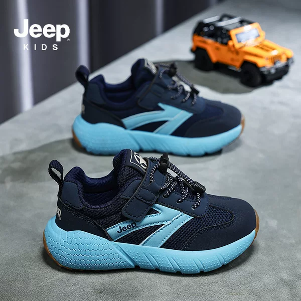 Jeep girls' shoes, children's sports shoes, spring and summer mesh breathable soft-soled non-slip 2026 new princess running shoes