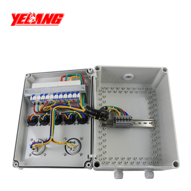 户外工业插座箱防水防尘便携式塑料防水箱监控移动式电源检修箱