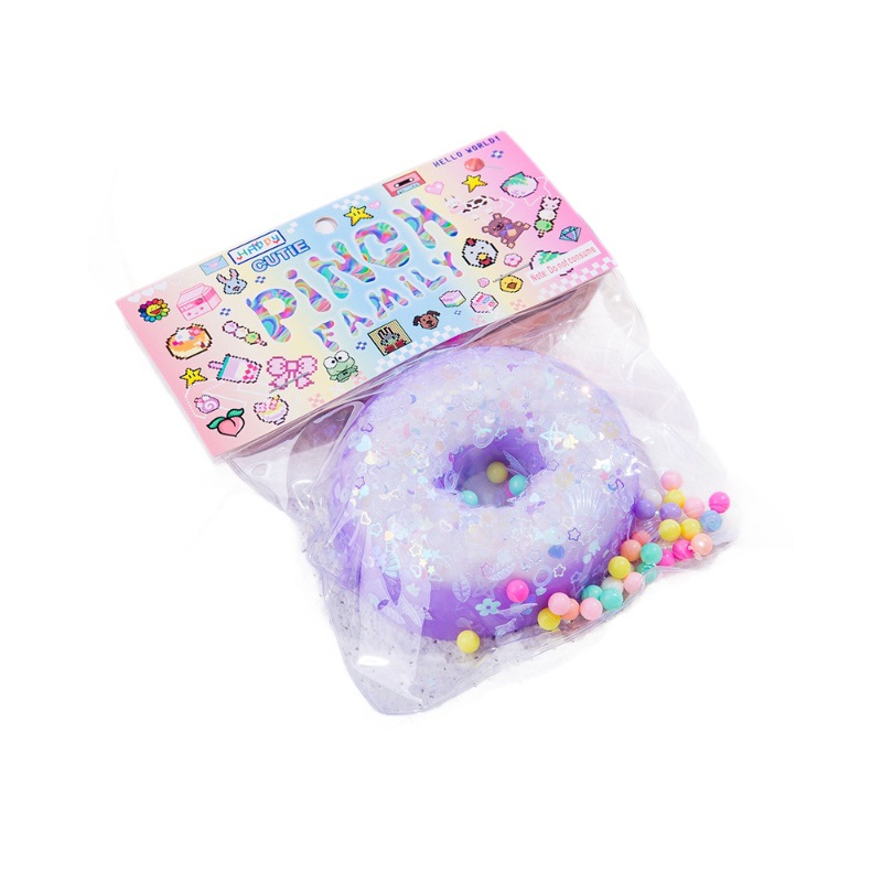 Simulación de comida jugando pellizco melodrama donut pastel de barro sensación de alto valor facial descompresión juguete infantil artefacto descompresión