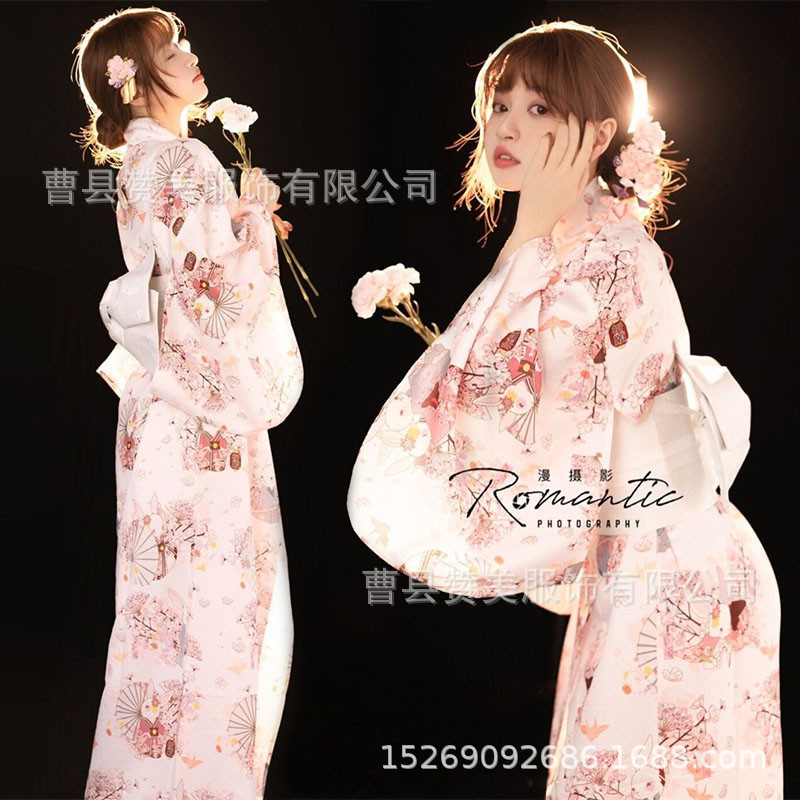 Gods Girl's Improved Kimono Women's Dress Traditional Japanese Kimono Dress Gown Photo Photography Clothing