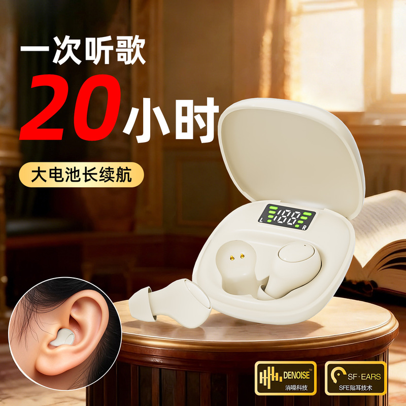 Factory direct sale MD81 Bluetooth wireless earphones, mini smart noise-cancelling in-ear headphones suitable for both men and women
