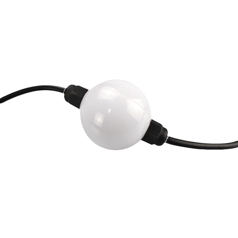 Bola luminosa 3D Luz de punto LED de fantasía de 360 grados Luz de jardín Luz de viaje cultural 5050RGB Programación a todo color Cubo de luz