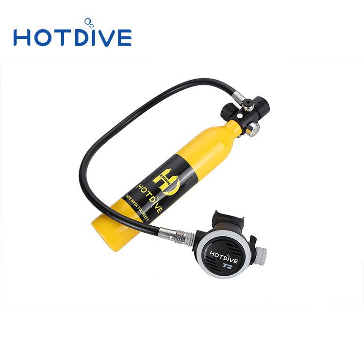 HOTDIVE respirador subacuático buceo pequeño cilindro de gas tanque de gas portátil conjunto completo profesional hogar Ministro de Relaciones Exteriores tiempo de natación