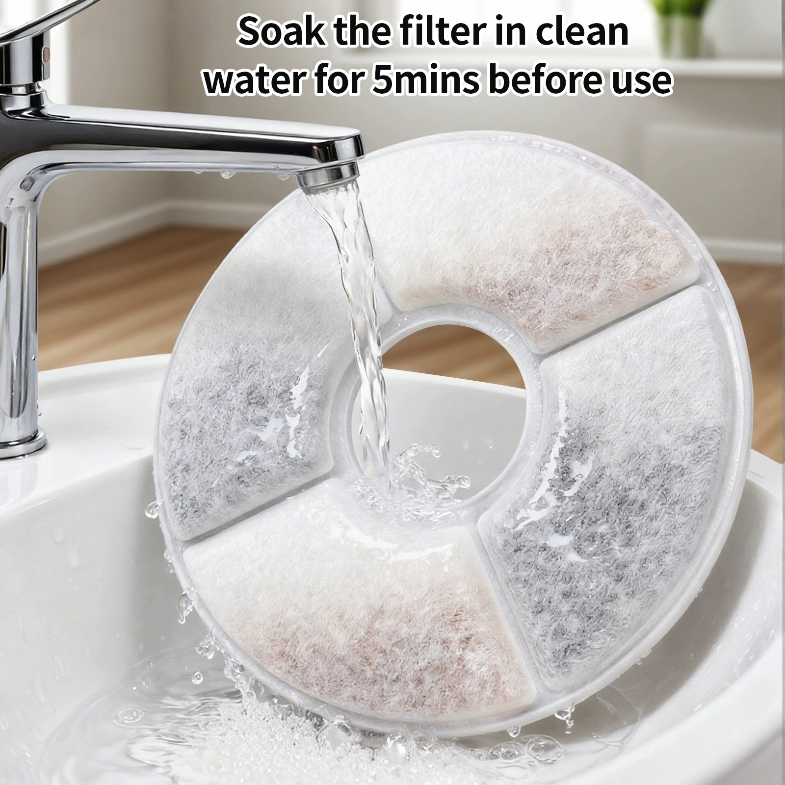 Прямые продажи с фабрики, умный диспенсер для воды для домашних животных, квадратный фильтр, хлопковый лист, диспенсер для воды для кошек и собак, активированный уголь, мультифильтр, хлопок