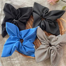 韩系布艺方巾大肠发圈女高级感头圈发绳低马尾头绳皮筋百搭发饰品