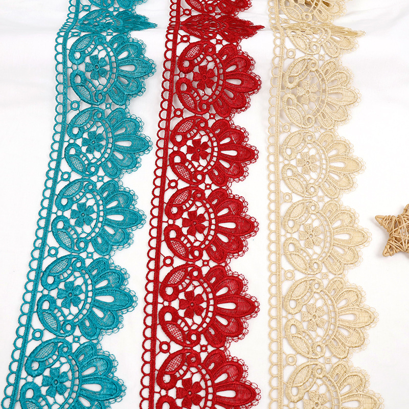 厂家供应金色水溶花边 沙发垫辅料 10.5cm宽lace 涤光材质 花边