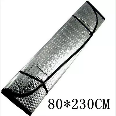 Truck sunscreen heat insulation sunshade sun light truck front windshield large suction cup curtain universal (Sun shade) - front-block-sunshade-cm-thick-block-80230