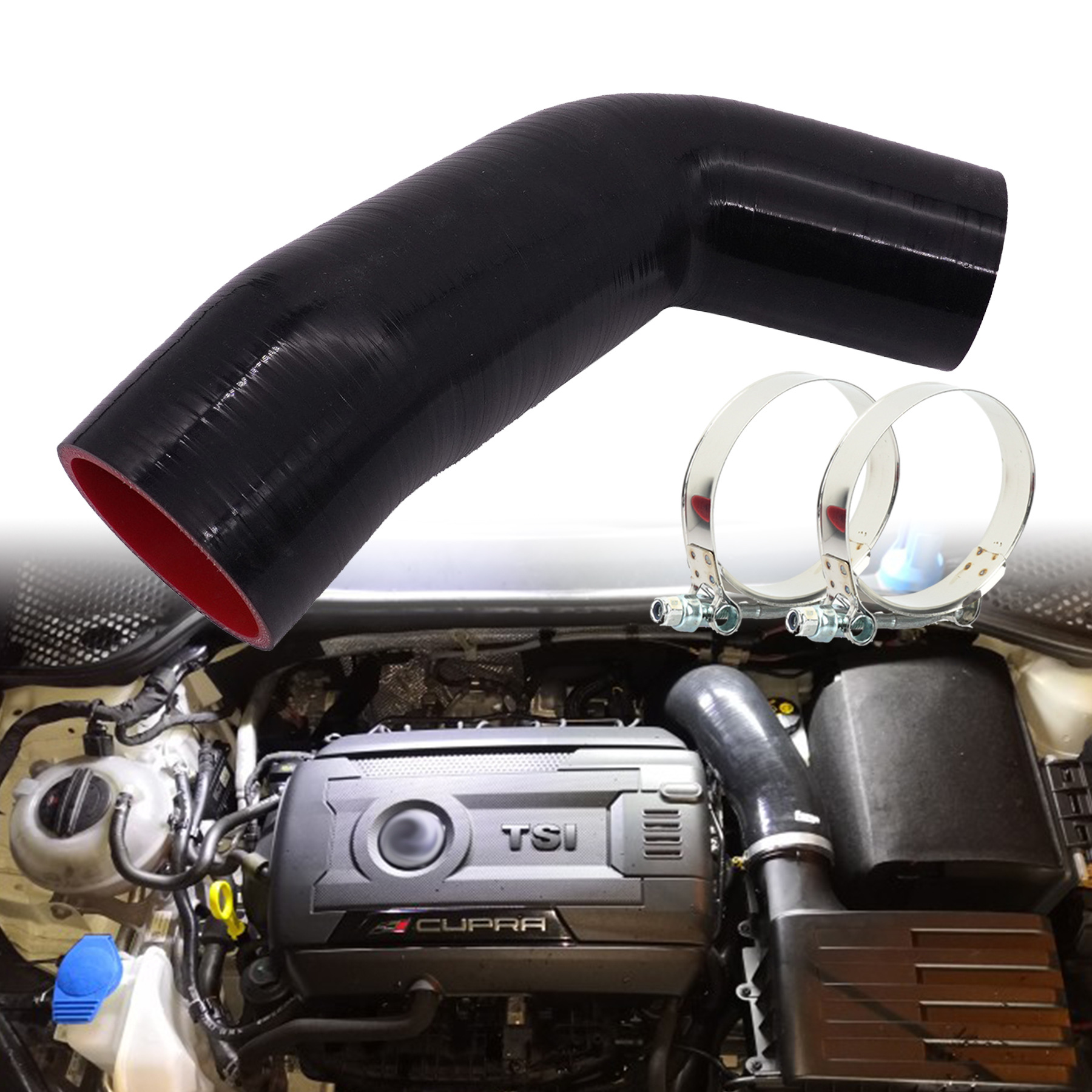 Car Silicone Intake Pipe Suitable for Golf Mk7 Audi S3 Seat Leon Mk3