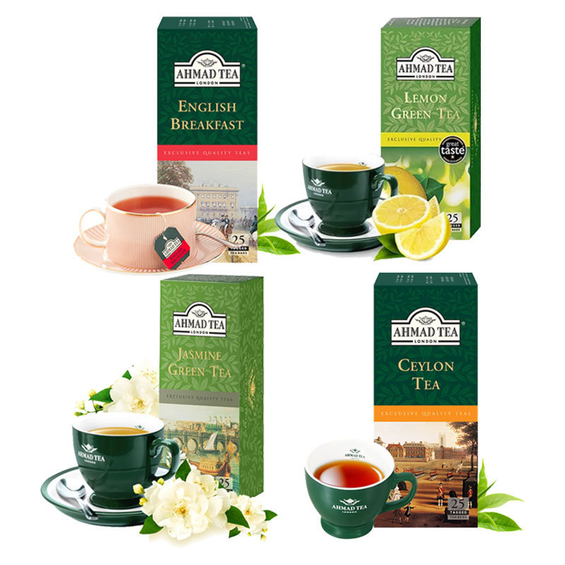 British Imported Yaman AHMAD25 Tea Bag Green Tea Black Tea Fruit Fragrant Tea Business Tea Room Hospitality Tea Bag Brewing