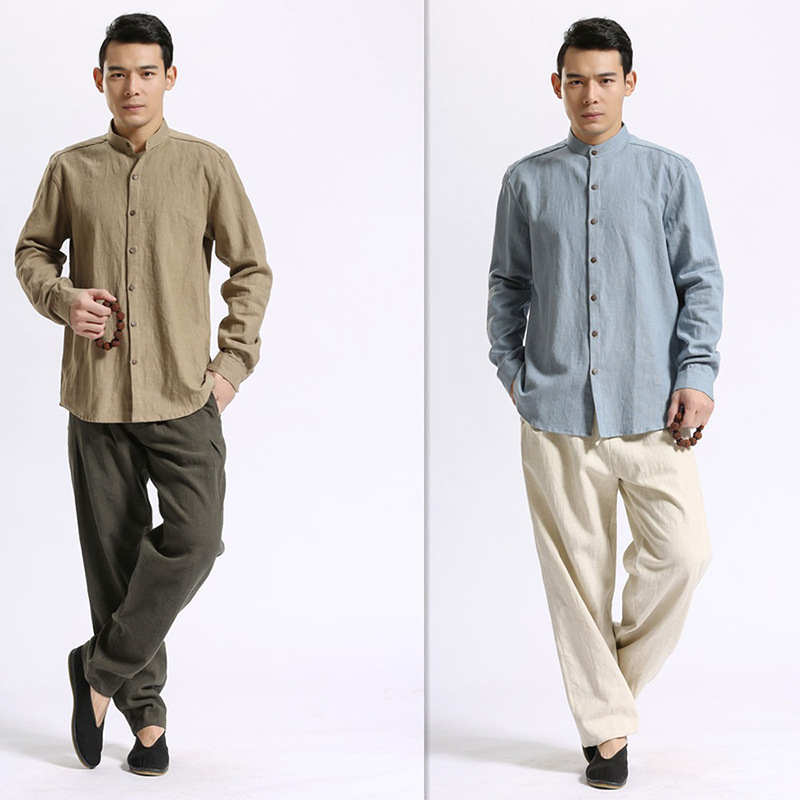 Solid color shirt for leisure