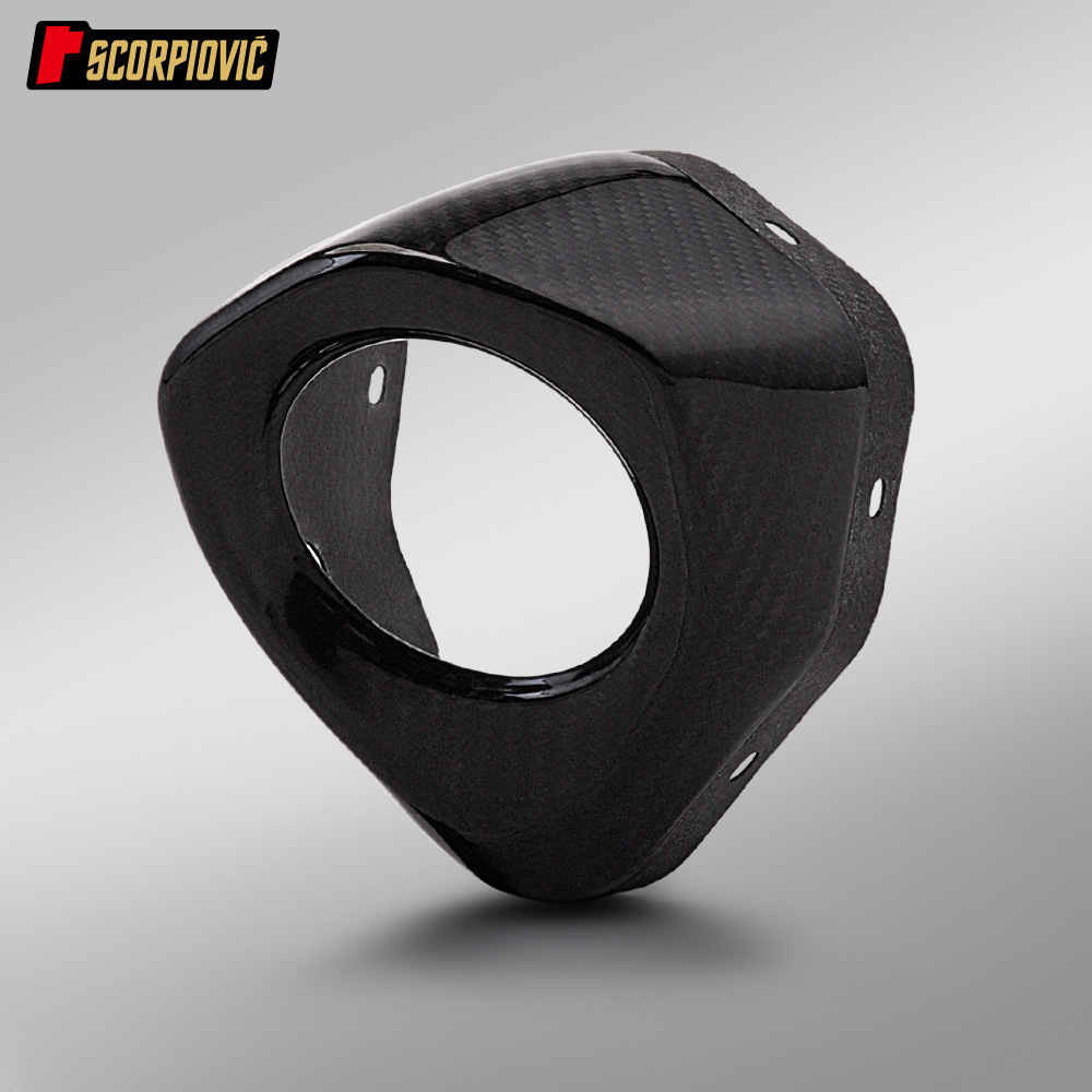 Motorcycle modification: suitable for large hexagonal tail-section silencers, exhaust pipes, carbon fiber heat-insulating anti-scald decorative cover