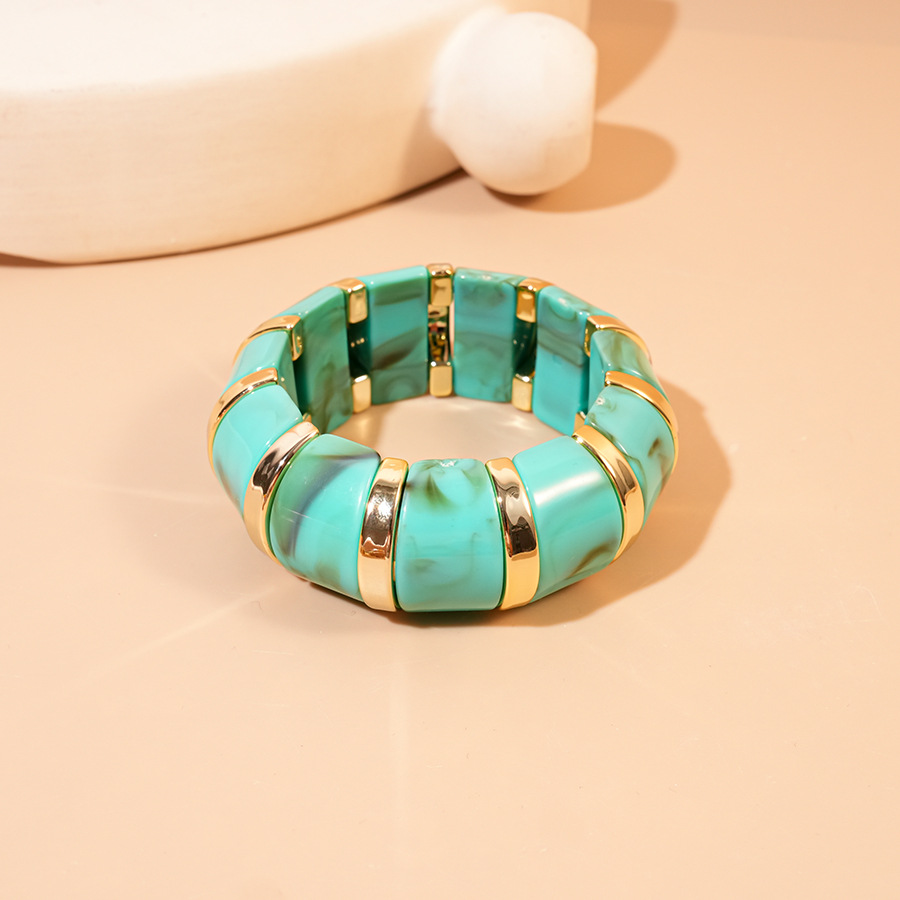 Pulsera de costura de mancha geométrica acrílica europea y americana, pulsera de moda de personalidad de nicho, joyería de temperamento único de alta calidad image 13