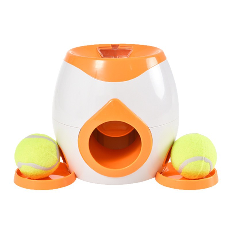 Puzzle inteligente para aliviar la aburrimiento de tenis para perros máquina de recompensa de fugas automáticas inteligente lanzador de bolas de entrenamiento interactivo para perros suministros de mascotas