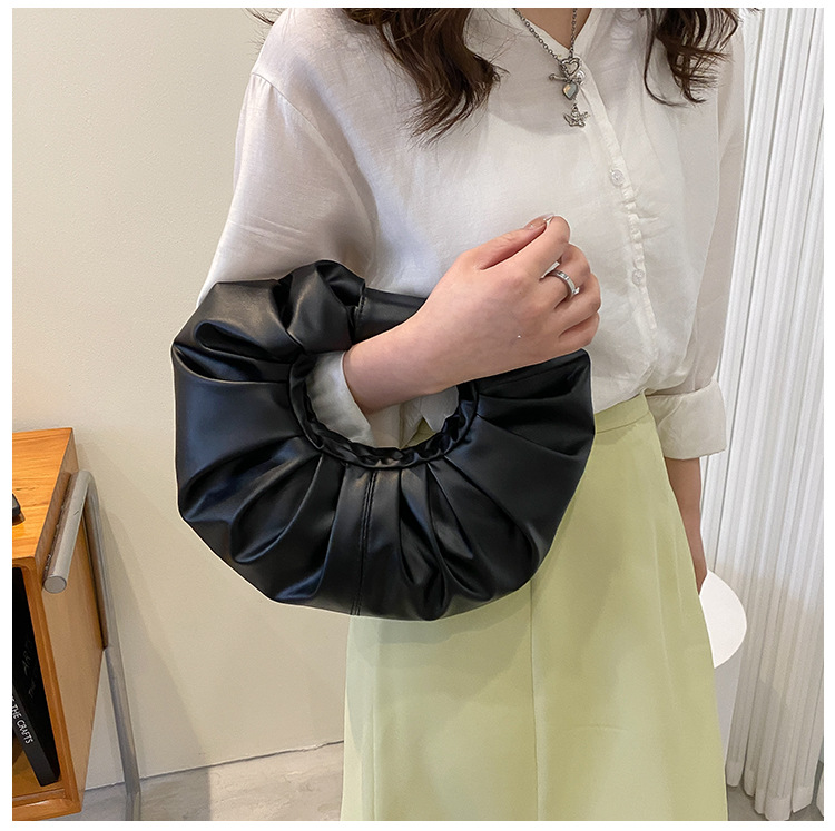 Borsa a tracolla versatile alla moda con cerchio piegato primavera/estate 2024, design unico, borsa a mano di alta qualità_voghion.com