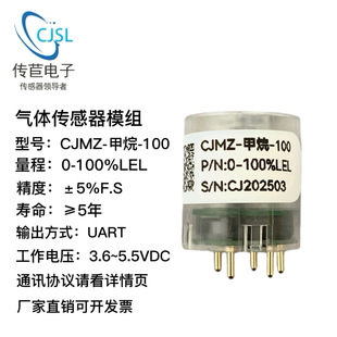 The Methane Gas Concentration Detection Sensor Module Comes with Temperature Compensation and Calibrated Uart/Rs485 Digital Output