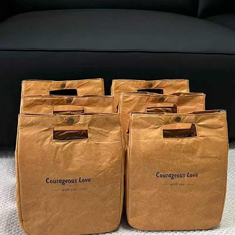 定制便携加厚手提保温包上班族饭包可印logo大容量杜邦纸保温包