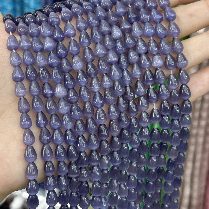 厂价直销 水滴型猫眼石散珠 diy古风发簪头饰珠串饰品配件半成品|undefined