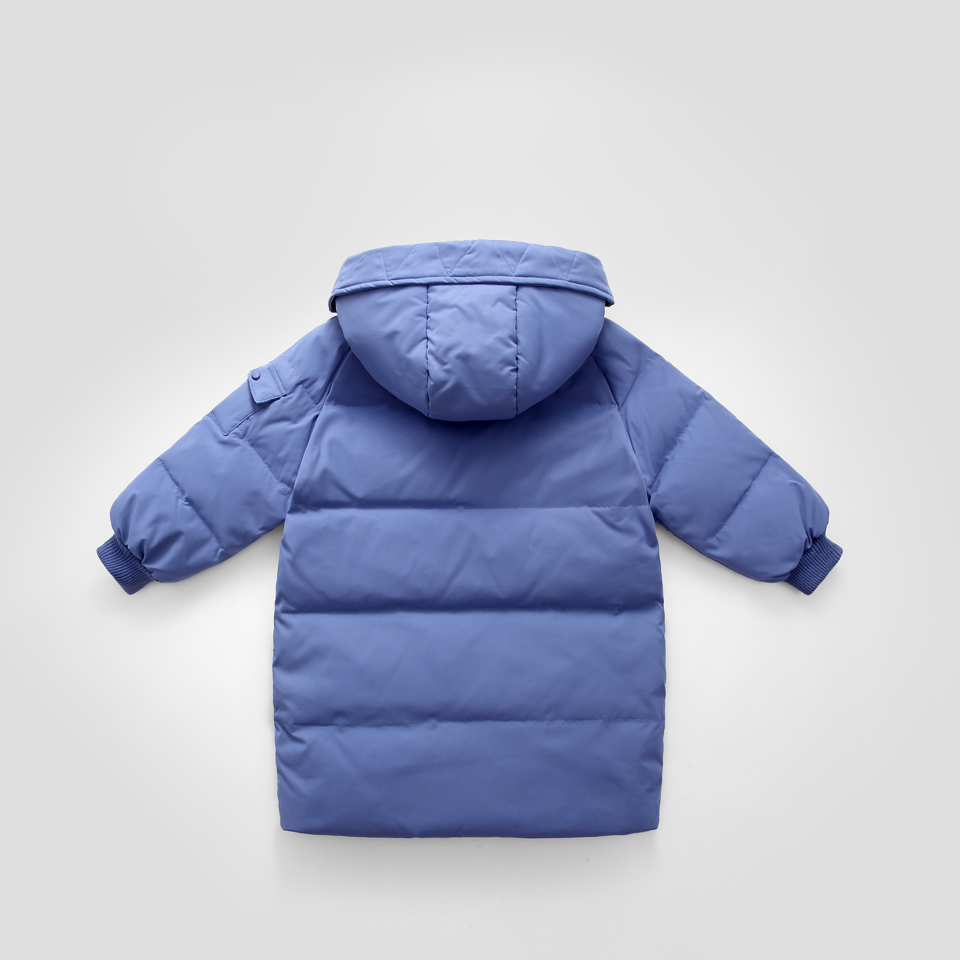 Invierno nuevos hombres y mujeres de los niños medio y grande engrosada caliente pato blanco abajo chaqueta abrigo largo