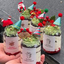 韩国ins风迷你小帽子蛋糕装饰 圣诞可爱礼帽复古甜品台帽子插件
