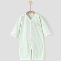 1 夏薄い半袖新生児半袖服男の子ベビー幼児ジャンプスーツ夏パジャマクロール