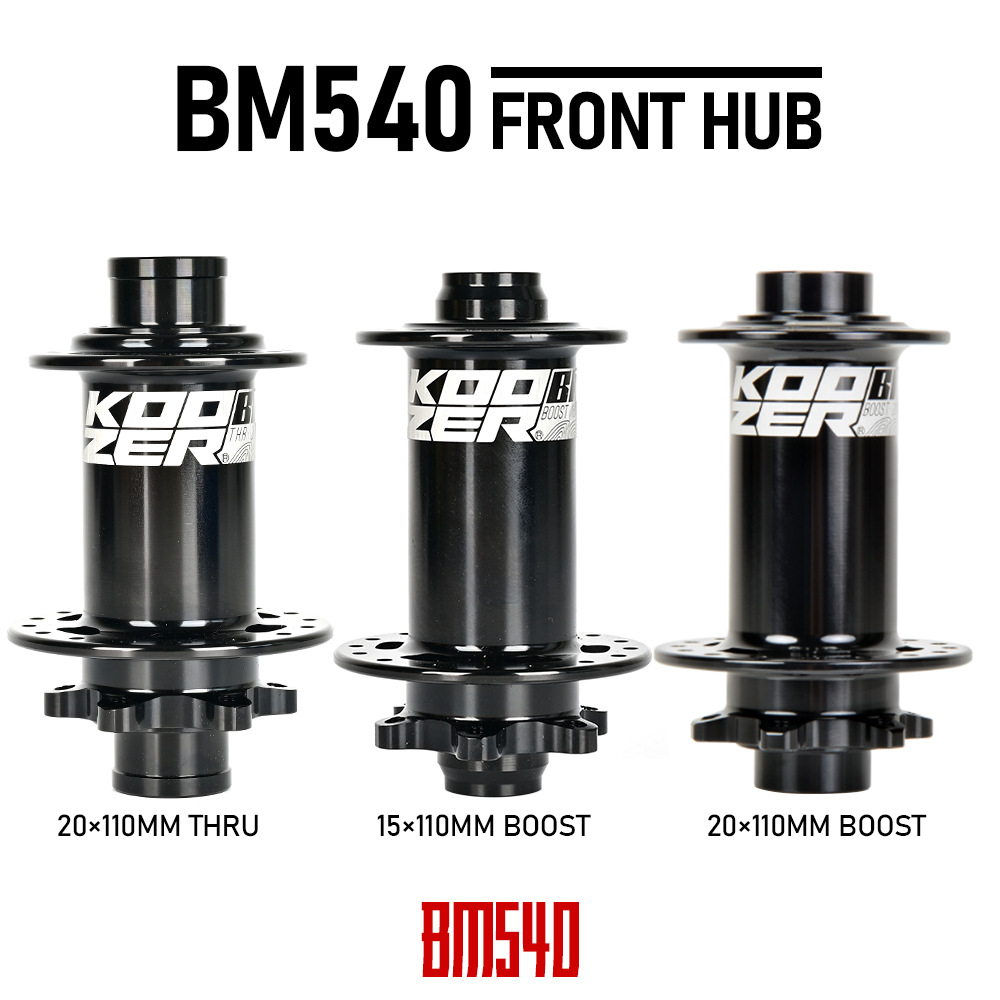KOOZER BM540 FRONT HUB FR/AM/DH Mountain Bicycle bearing Wheel hub 110*20MM32 Hole 15MM