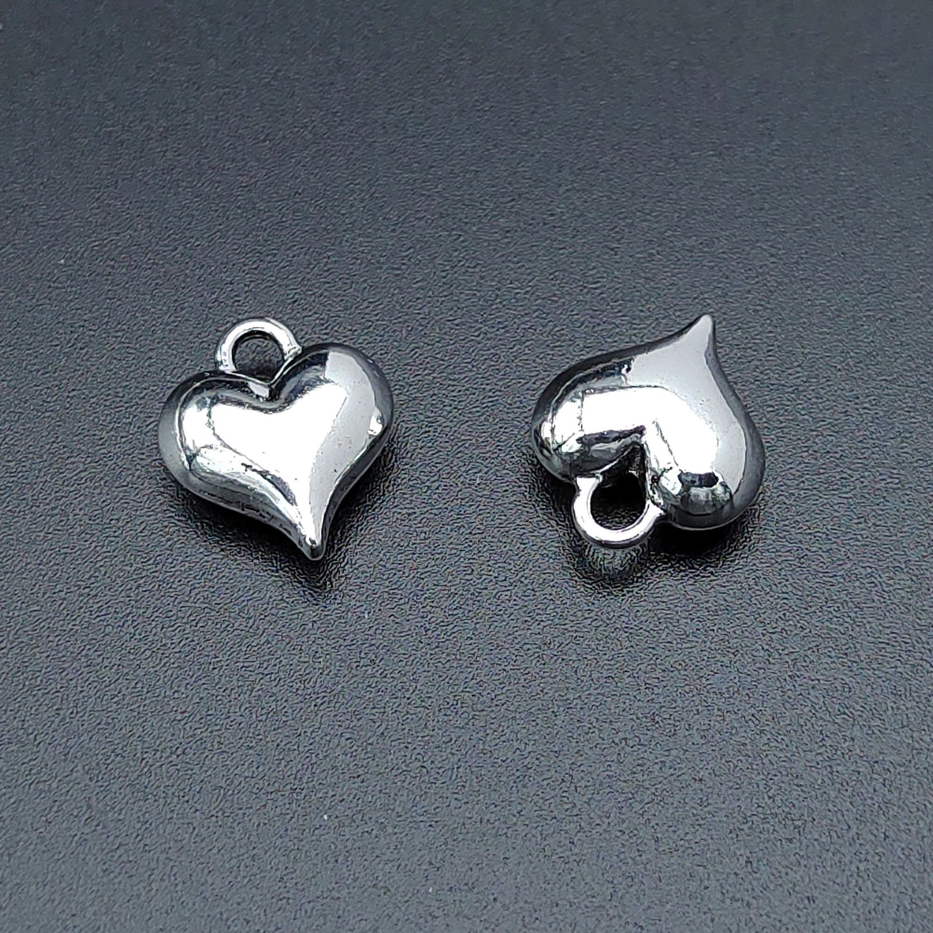 100 PCS/Package Alloy Heart Shape Pendant display picture 4