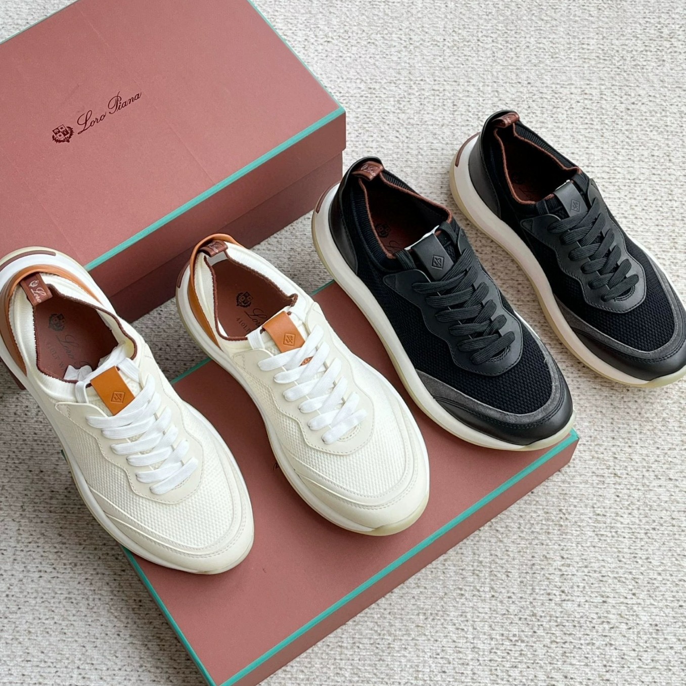 Summer breathable knitted casual footwear for leisure with shoelaces