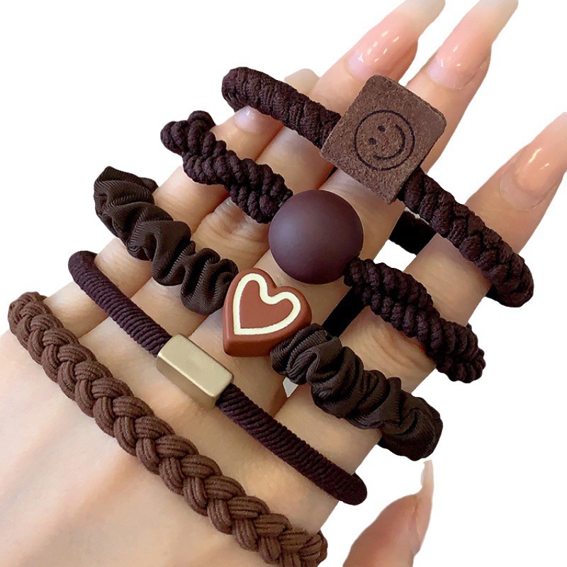 Set de coleteros para niñas, nuevas bandas elásticas de alta resistencia que no dañan el cabello, accesorios para el cabello para coletas altas.