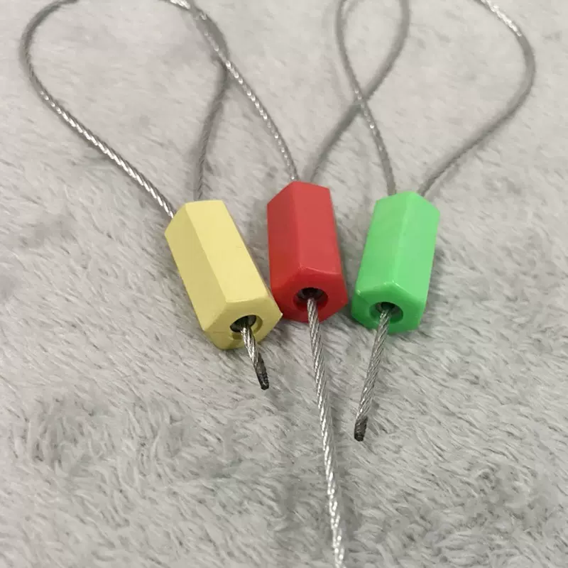 一次性钢丝铅封集装箱施封锁可定制电表抽紧式封条扎带定制扎带