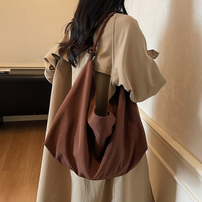 Cross-Border Retro Lazy Style Bag for Women 2025 New Autumn and Winter Commuter Shoulder Armpit Bag Versatile Hobo Bag Cross-Border Retro Lazy Style Bag for Women 2025 New Autumn and Winter Commuter Shoulder Armpit Bag Versatile Hobo Bag
