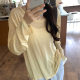 Design Sense Slant Shoulder Thin Long-sleeved T-shirt Women's Summer New Lazy Loose Slimming Micro-transparent Sun Protection Blouse Top
