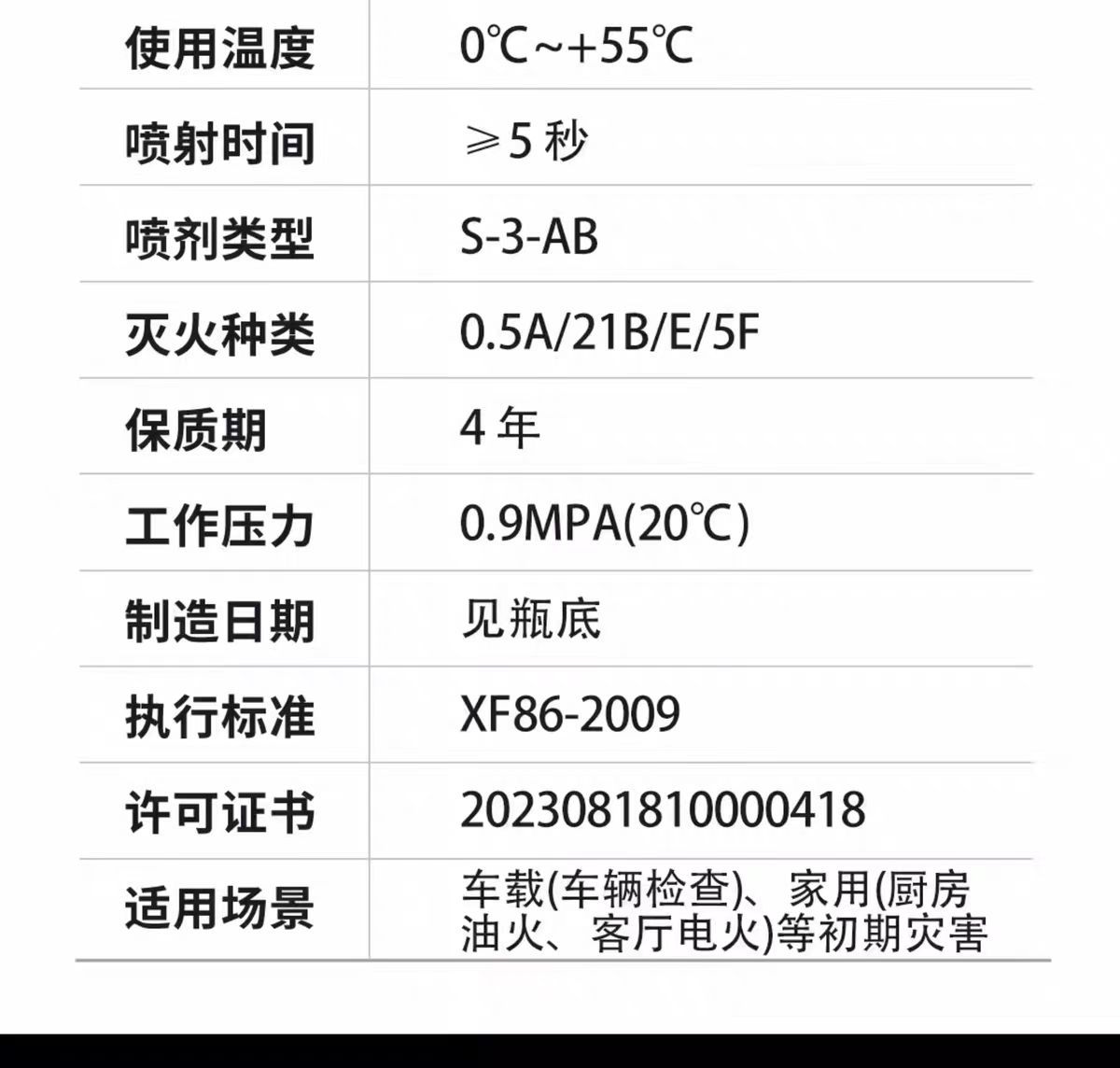 Tuweis 21B Vehicle-Mounted Water-Based Fire Extinguisher Small Portable Car Annual Inspection Kitchen Foam Fire Extinguishing Equipment Dropshipping