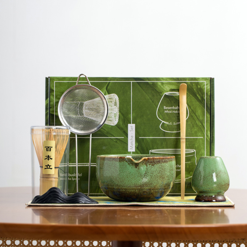 Japanese-Style Matcha Tea Set with Kiln-Glazed Tools, Exclusively for Cross-Border Sales
